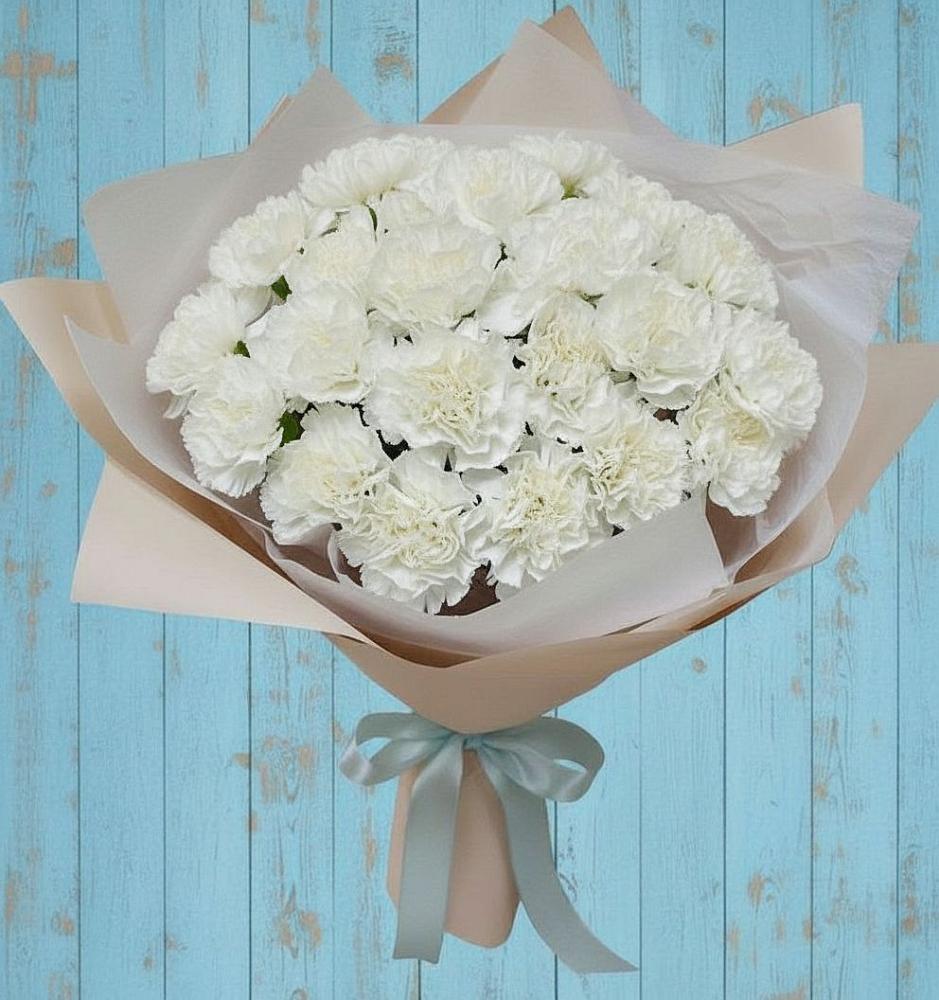 Букет цветов из: Гвоздики в Преображенском Ставропольского края