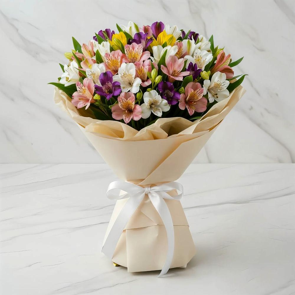 Букет цветов из: Альстромерии в Преображенском Ставропольского края