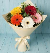 Букет цветов из:  Герберы #REPLACE_PRED# Преображенском Ставропольского края