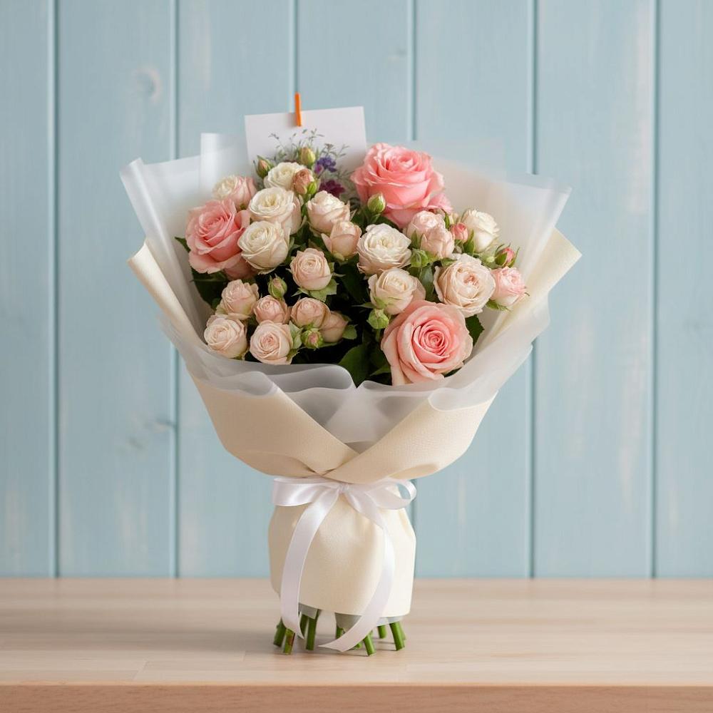 Букет цветов из: Розы в Преображенском Ставропольского края