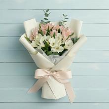 Букет цветов из:  Альстромерии в Преображенском Ставропольского края