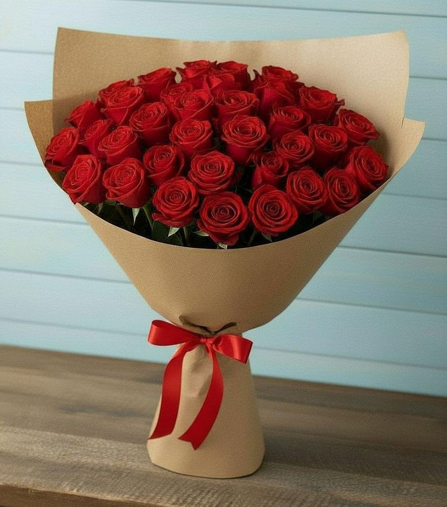 Букет Красные розы Милано в Преображенском Ставропольского края