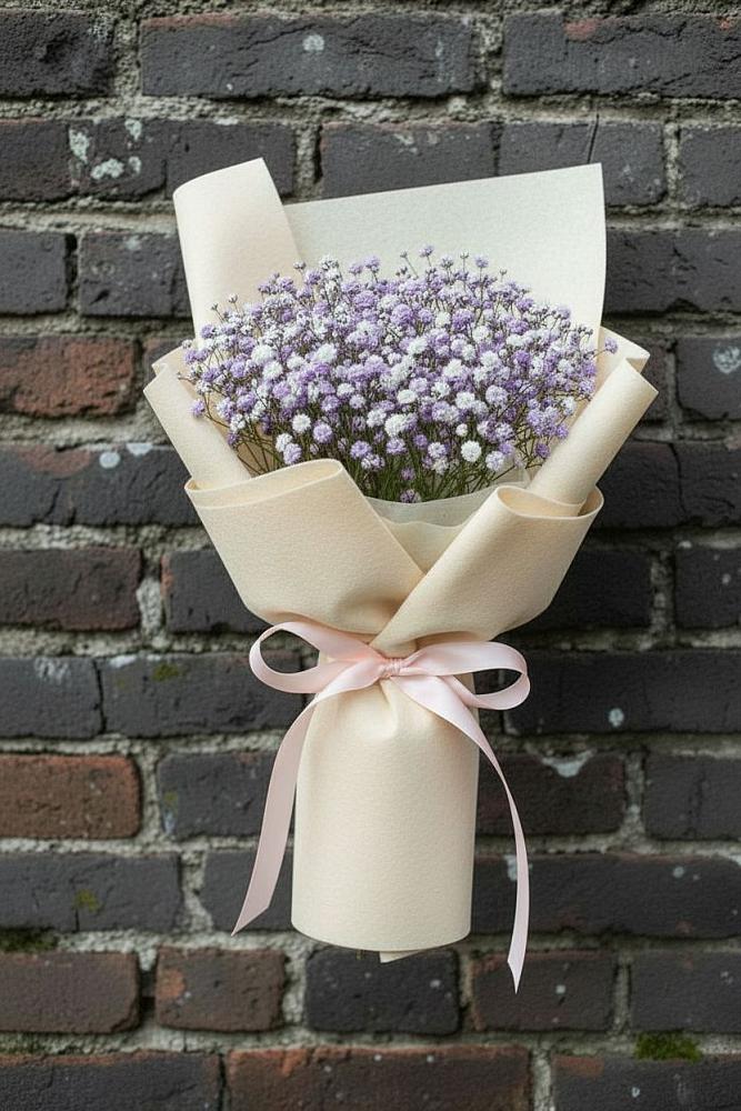 Букет цветов из: Гипсофила в Преображенском Ставропольского края