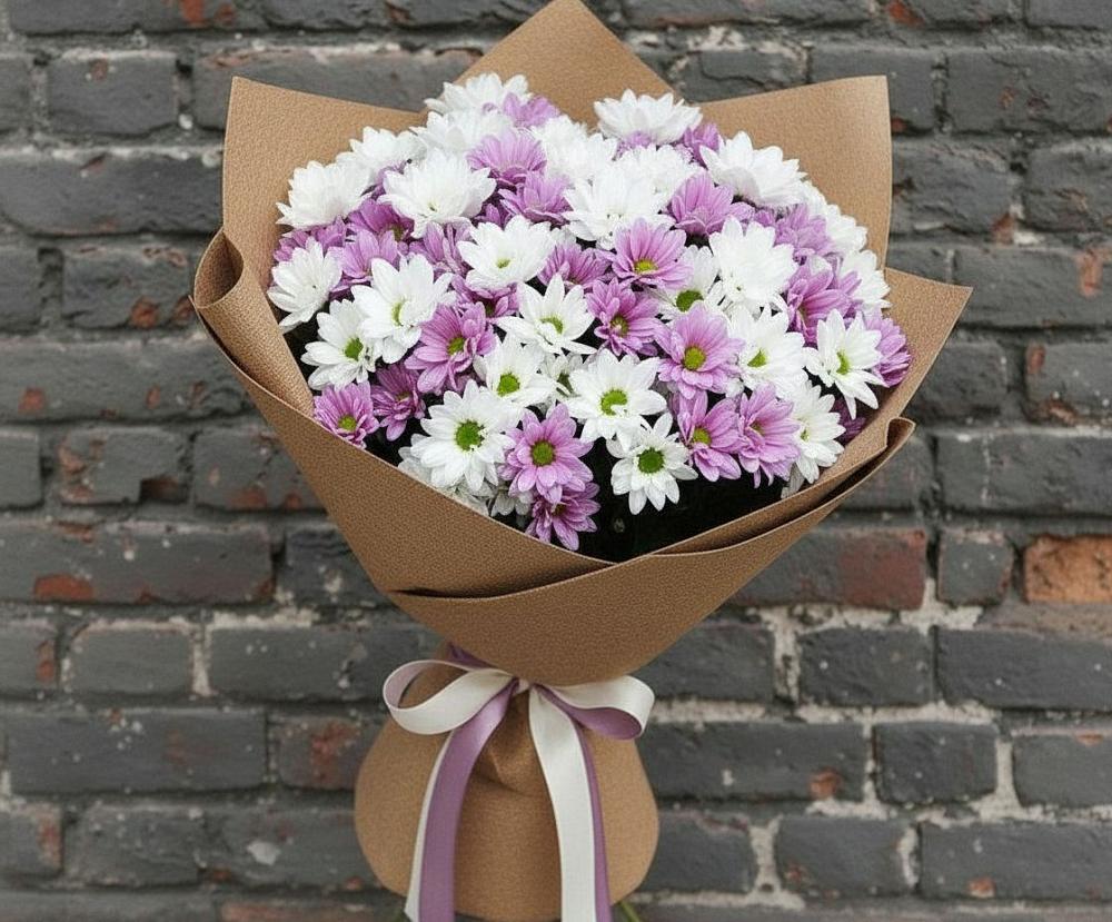 Букет цветов из: Хризантемы в Преображенском Ставропольского края
