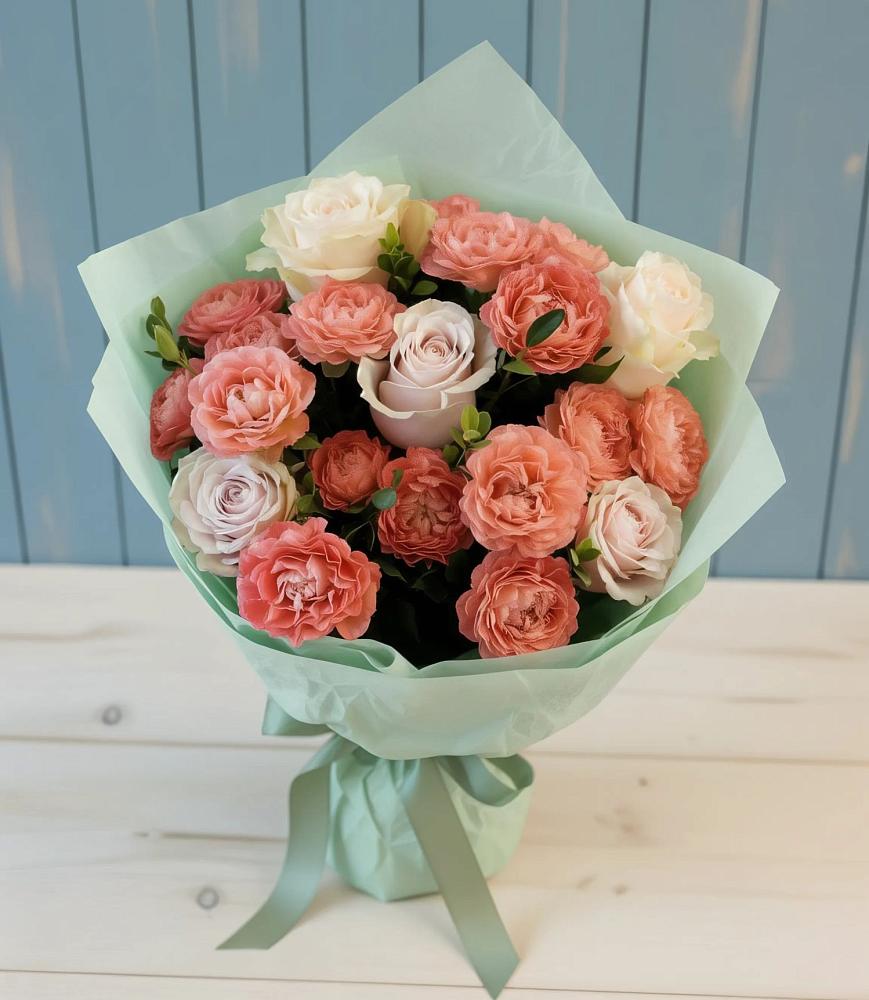 Букет цветов из: Розы в Преображенском Ставропольского края