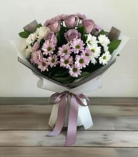 Букет цветов из:  Хризантемы и Розы в Преображенском Ставропольского края