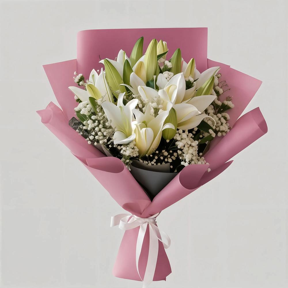 Букет цветов из: Лилии в Преображенском Ставропольского края
