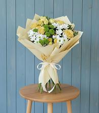 Букет цветов из:  Хризантемы и Розы в Преображенском Ставропольского края