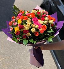 Букет Микс из разноцветных кустовых роз #REPLACE_PRED# Преображенском Ставропольского края