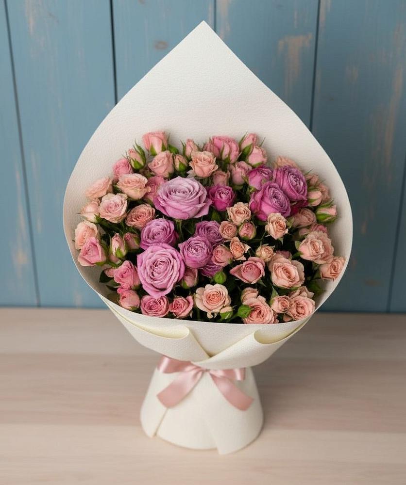 Букет цветов из: Розы в Преображенском Ставропольского края