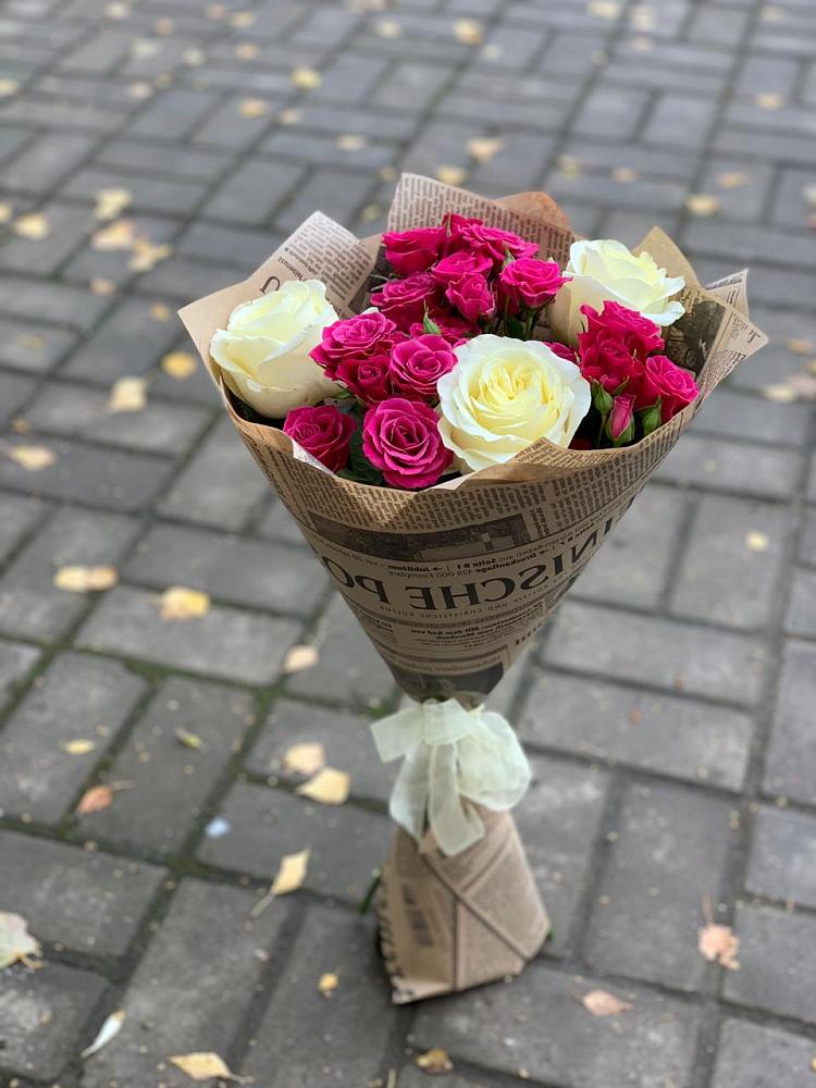 Букет цветов из: Розы в Преображенском Ставропольского края