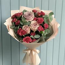Букет цветов из:  Гвоздики и Розы в Преображенском Ставропольского края