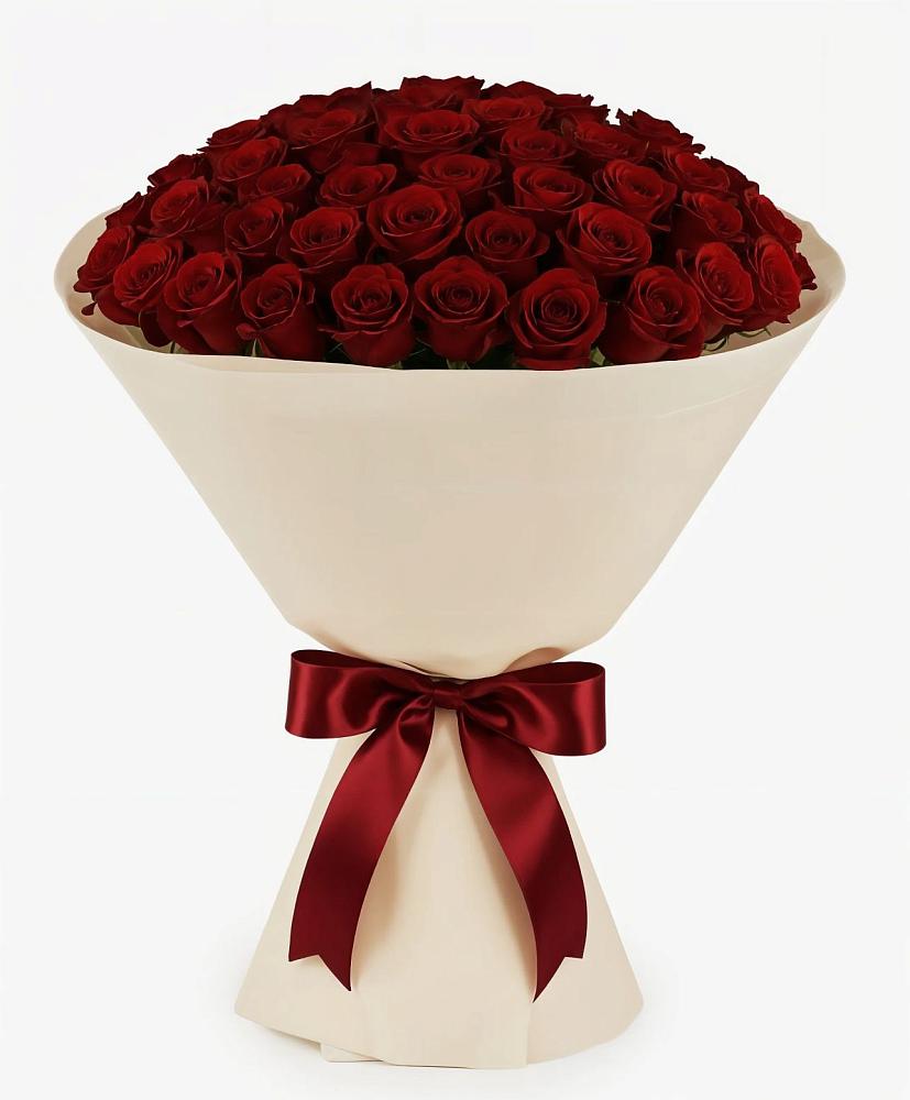 Букет 101 Бордовая роза Блэк Бакарра в Преображенском Ставропольского края