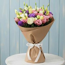 Букет цветов из:  Лизиантусы в Преображенском Ставропольского края