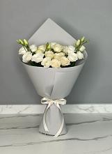 Букет цветов из:  Розы и Лизиантусы в Преображенском Ставропольского края